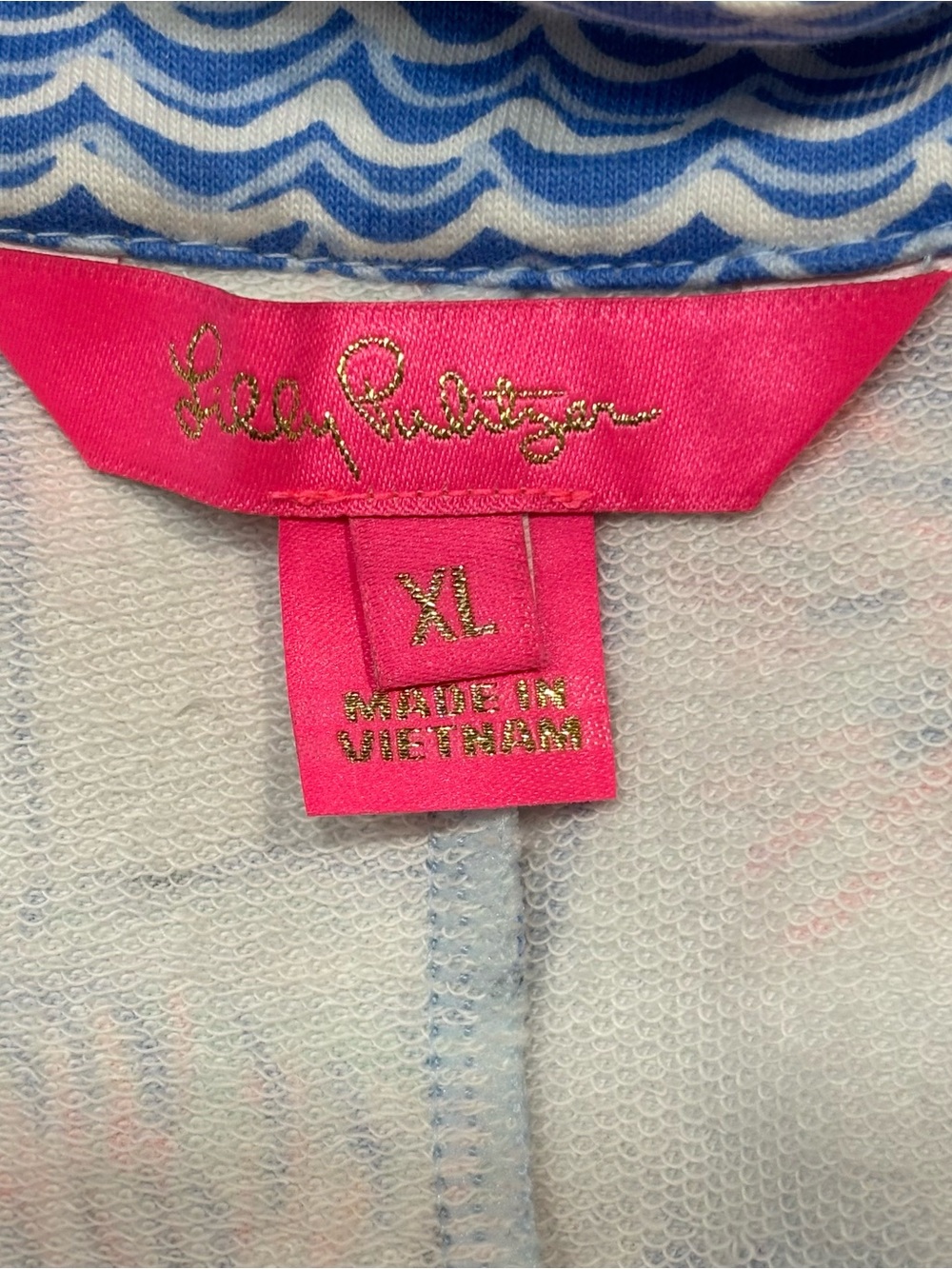 NWOT Lilly Pulitzer Larsen Shift Dress in Sea to Shining Sea Print Size XL - Picture 12 of 12